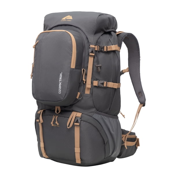 Ozark Trail 60L Adult 420D Hexagon/600D Polyester Hiking Backpack