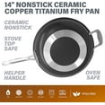 thumbnail image 3 of Gotham Steel 14” Super-Sized Nonstick Frying Pan – Diamond Infused Ceramic Skillet, 3 of 7