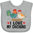 thumbnail image 3 of Inktastic Chicken Farmer I Love My Chickens Boys or Girls Baby Bib, 3 of 4