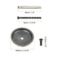 thumbnail image 2 of Uxcell Door Hole Cover Plate Zinc Alloy Wave Round Deadbolt Cover Plate Door Reinforcement Plate Red Patina, 2 of 6