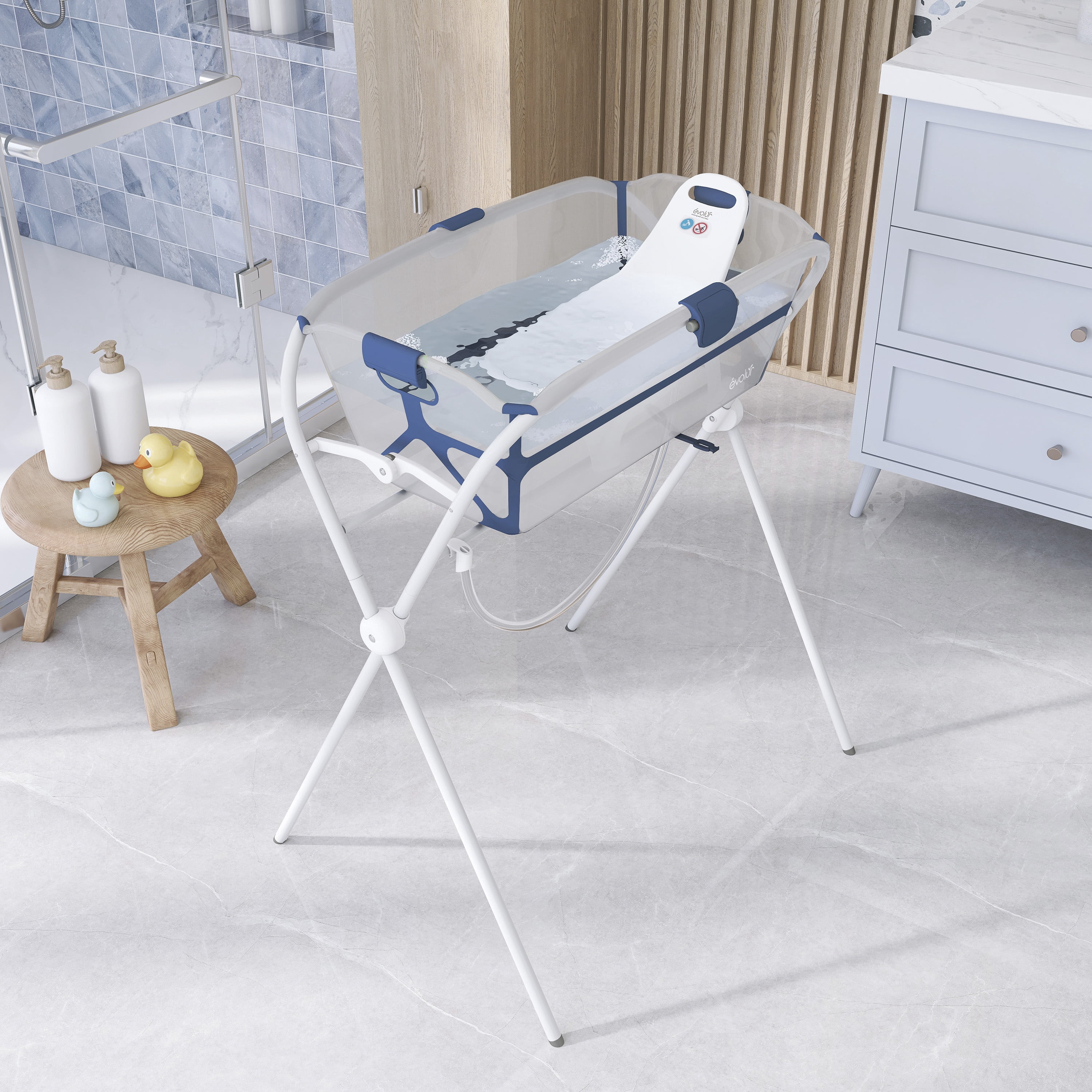 Evolur Supple Baby Spa Set, Navy
