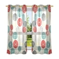 thumbnail image 2 of Japanese Modern Style Semi Sheer Curtains for Living Room Bedroom Set of 2 Insulated Window Drapes, 2 of 6