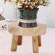 thumbnail image 5 of 1 mini soporte para macetas de madera maciza, taburete de madera maciza, soporte redondo para macetas. El 17x6x9cm, 5 of 9