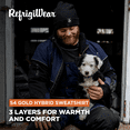 thumbnail image 3 of RefrigiWear Men's 54 Gold Hybrid Sweatshirt - Insulated Work Hoodie for Cold Weather, 3 of 7