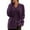 Purple, variant on Fall Cardigans Women Knit Long Sleeve Button Front Sweater Open Front For Casual Women's Cardigans