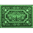thumbnail image 1 of Ahgly Company Indoor Rectangle Medallion Emerald Green French Area Rugs, 4' x 6', 1 of 4