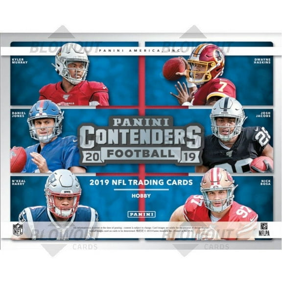 2019 Panini Contenders NFL Football Trading Cards Blaster Box- Top Rookies including Kyler Murray, Nick Bosa & DK Metcalf