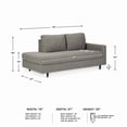 thumbnail image 3 of Signature Design by Ashley Lyman Right Arm Corner Chaise in Graphite, 3 of 10