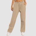 thumbnail image 2 of enyan Sweatpants Women with Pockets Lounge Pajama Travel Pants Work Joggers Fall Clothes Winter Outfits 2025 Sweatpants Women Brown,L, 2 of 7