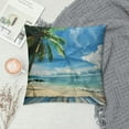 thumbnail image 2 of palm tree Graphic Decorative Men Women Boy Girl Room Cushion Throw Pillow Cover for Home Couch Living Room Bed Sofa   for Car Couch Bedroom 夏季  Throw Pillow Cover 1PC, 2 of 5