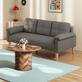 thumbnail image 3 of Lofka 69" Small Modern Sofa with Round Storage Coffee Table(Sliding Door) and Thick Armrest for Living Room & Apartment, 3 of 9