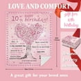 thumbnail image 4 of 10 Year Old Girl Birthday Gifts Blankets,10th Birthday Decorations for Girl Throw 50"X60", Best Gifts for 10 Year Old Girls, Double Digits Birthday Gifts for 10 Year Old Girls, Teen Girl Gifts, 4 of 6