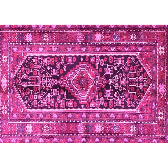 Ahgly Company Indoor Rectangle Persian Pink Traditional Area Rugs, 8' x 12'