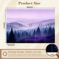 thumbnail image 3 of Wallpaper Purple Misty Forest Landscape Mountain Views Peel and Stick Wall Murals 69"H x 96"W Removable PVC Wall Paper Self-Adhesive Wall Paintings Art Decor for Bedroom Living Room, 3 of 7