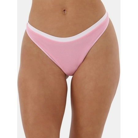 No Boundaries Women s Seamless Scoop Thong Panty  Sizes XS to XXXL