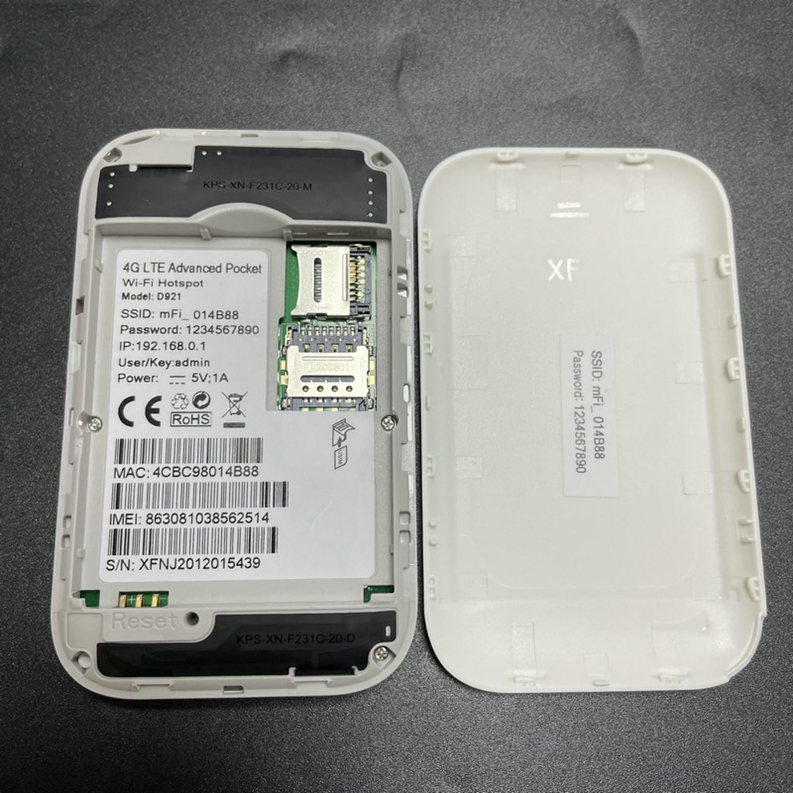 LeeQinersw Pocket 4G WiFi Router 4G WiFi with Sim Card Slot 150Mbps Portable for Car Travel