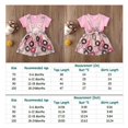 thumbnail image 4 of Summer Newborn Baby Girls Romper Top Donuts Printed Overall Skirts Set Outfit Clothes Set, 4 of 4