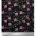 thumbnail image 1 of Soimoi Cotton Duck Fabric Leaves & Floral Artistic Printed Craft Fabric by The Yard 42 Inch Wide, 1 of 3