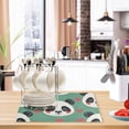 thumbnail image 6 of Dish Drying Mat Microfiber Kitchen Dish Pad Counter Absorbent Drainer Rack 12"x18" Cute Panda Face with Heart, 6 of 6