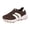Brown, variant on Women's Skate Fashion Sneakers Comfortable Suede Color Block Platform Running Walking Tennis Shoes Spring Fall Fashion Casual Skateboard Footwear Purple Size 6.5