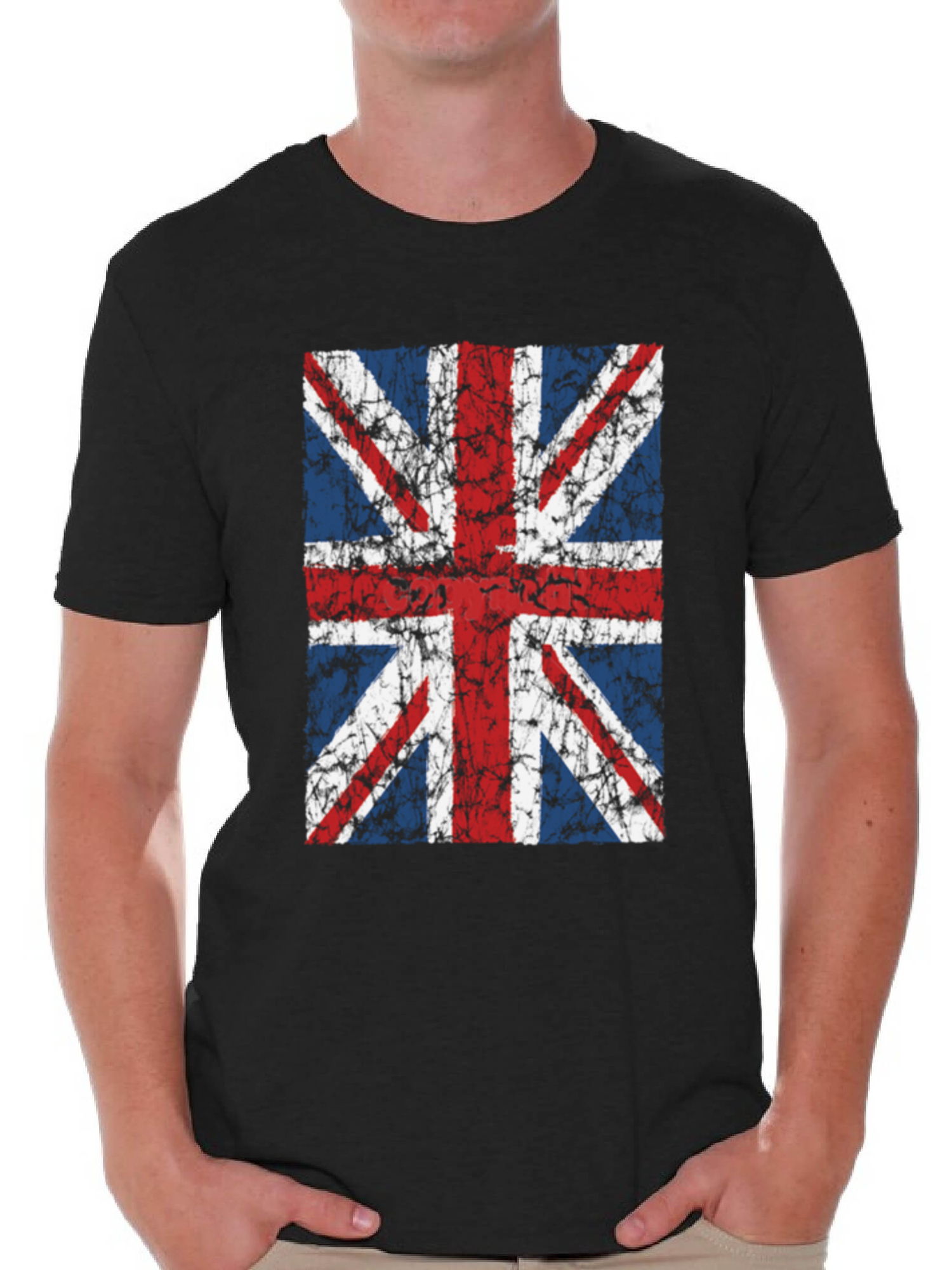 Awkward Styles - Union Jack Shirt British Flag Men's Tee Patriotic ...