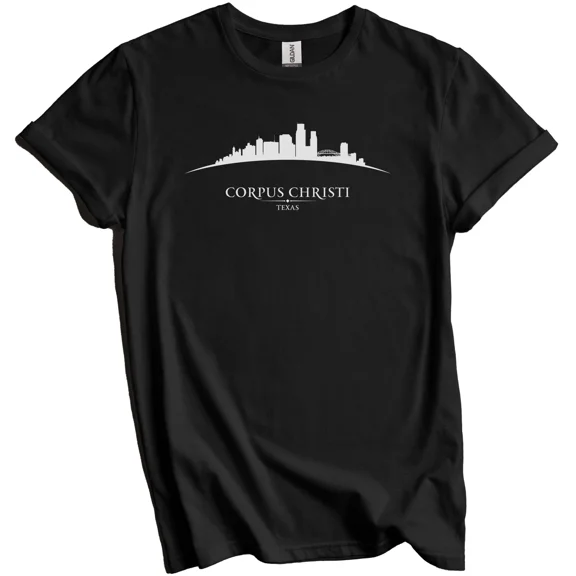 Corpus Christi Texas Cityscape Downtown Skyline T-Shirt