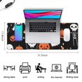 thumbnail image 5 of Long Mouse Pads for Desk,Halloween Pumpkin Skull Pattern Desk Mats on Top Of Desks, Desk Mouse Pad Extra Large with 3mm Non-Slip Base and Stitched Edge for Gaming,Office,Work,Home 31.5x11.8in, 5 of 5