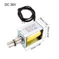 thumbnail image 2 of Electroimán de solenoide tipo empuje y tirón de CC, 36V 0.8N 10mm, tipo de marco abierto, movimiento lineal, 2 of 4