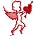 thumbnail image 5 of Northlight Lighted Cupid with Heart Valentine's Day Window Silhouette - 17" - Red, 5 of 9