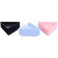 thumbnail image 3 of HUGFEGWE 10Pcs/Set Plastic Triangle Tray, Nail Art Rhinestones Gems Crystal Tray, Beads Sorting Tray, Triangle Sorting Storage Plates Art Tray for Craft and DIY(Black) CJB91-62304, 3 of 8