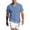 Blue, variant on TKKCS Mens Tuxtured Button Down Shirts- Breathable Short Sleeve Turndown Collar Lightweight Casual Loose Fit Beach Vacation Shirts With Chest Pocket Pink Size 2XL
