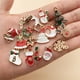 thumbnail image 3 of Ounissouiy 30PCS Navidad DIY Chapado en oro Esmalte Charm para hacer joyas Collares Pulseras Pendientes Kits de decoración para fiestas Ounissouiy HA038498-00, 3 of 6
