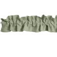 thumbnail image 2 of Solid Poplin Curtain Sleeve Topper Dark Sage, 2 of 2