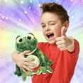 thumbnail image 3 of DolliBu Plush Frog Stuffed Animal - Soft Huggable Squat Green Frog, Adorable Playtime Frog Plush Toy, Cute Rain Forest Life Cuddle Gift, Super Soft Plush Doll Animal Toy for Kids & Adults - 8 Inches, 3 of 7