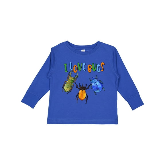 Inktastic I Love Bugs Boys or Girls Long Sleeve Toddler T-Shirt