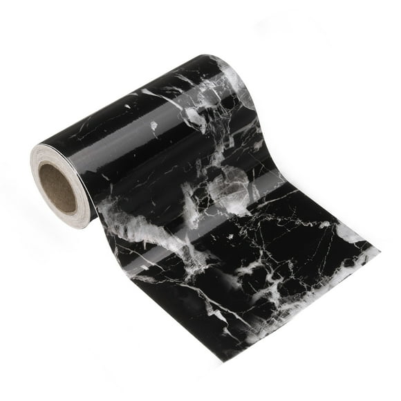 Uxcell Wood Grain Wallpaper Border 5" x 16.4ft Textured Frame Sticker, Black White