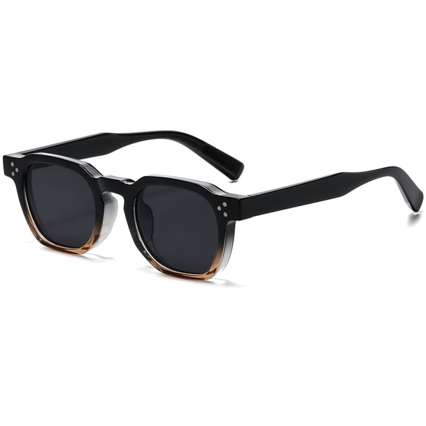 Gafas de Sol Retro AIEYEZO Cuadradas con Montura Gruesa UV400 Unisex