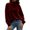 Wine, variant on Azrian Women’s Turtleneck Pullover Top,Loose Fit Long Sleeve Sweatshirt Sizes S-2XL