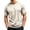Beige-A#6055NN, variant on Quick Dry Men Workout Shirts Crew Neck Mens Short Sleeve Shirt Moisture Wicking Men's T-Shirts Khaki XXL