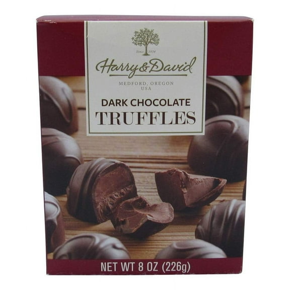 Harry & David Dark Chocolate Truffles, 8 Ounce Gift Box