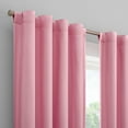 thumbnail image 5 of Eclipse Kids Tiered Ruffle Solid 100% Blackout Back Tab 84" long x 40" wide Curtain panel in Pink, 5 of 10