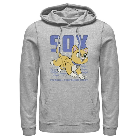 Men's Lightyear Sox Distressed Pull Over Hoodie Athletic Heather X Large