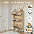 thumbnail image 5 of YouTrend Shoe Storage Cabinet,Shoe Rack for Entryway with 2 Flip Drawers,Shoes Storage Cabinet Organizer with Metal Legs,Natural, 5 of 8