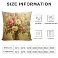 thumbnail image 5 of JEUXUS  Shabby Chic Rose Soft Pillows Case Soft Throw Pillow Double-Sided Digital Printing Couch Pillowcase Square, 5 of 5