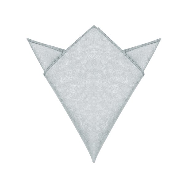 INSPIRE CHIC Cuadrados de bolsillo texturizados de espiga para trajes formales en gris, talla única