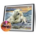 thumbnail image 2 of 5D diamante pintura Animal completo redondo taladro DIY pared arte mosaico Kit hogar imagen FLhrweasw Nuevo, 2 of 9