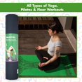 thumbnail image 6 of Yoga Mat - Premium 6mm Print Reversible Extra Thick and Large Non Slip Exercise & Fitness Mat for All Types of Yoga, Pilates & Floor Workouts (72" x 24" x 6mm Thick) Tranquil Tusk, 6 of 8