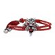 thumbnail image 1 of Pulsera de dragón trenzada multicolor hecha a mano, roja, 1 of 5