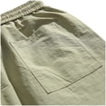 thumbnail image 4 of pstuiky Pantalones cortos cargo para hombre, Pantalones cortos deportivos casuales de color sólido con cintura elástica para hombre Pantalones cortos de golf, 4 of 7
