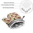 thumbnail image 6 of Honeii Christmas Hat bear Pattern Oven Mitts and Pot Holders, Silicone Oven Gloves,500 F Heat Resistant Oven Mitts Sets, 4PCS, 6 of 6